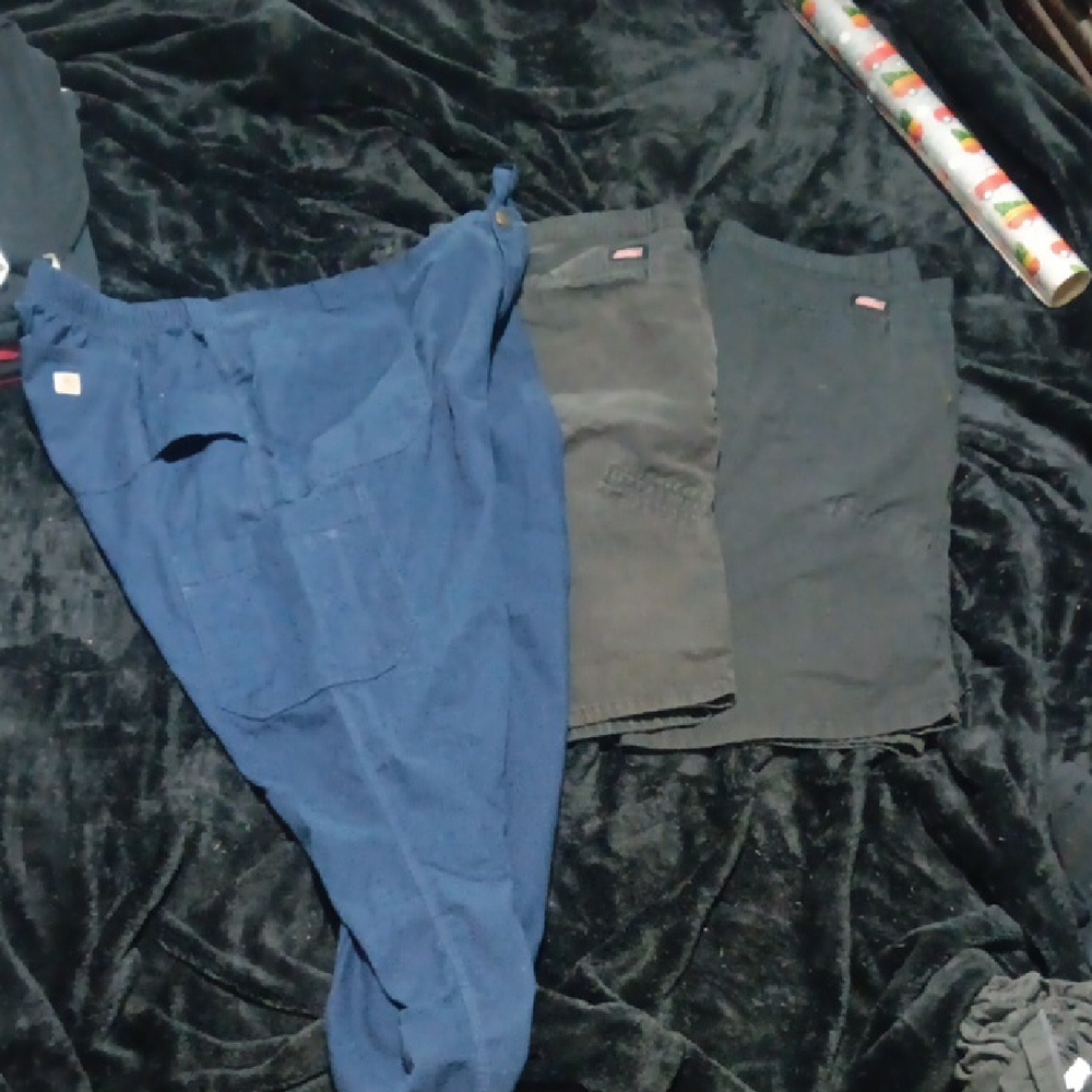 Workwear Utility Pants - Blue and Black